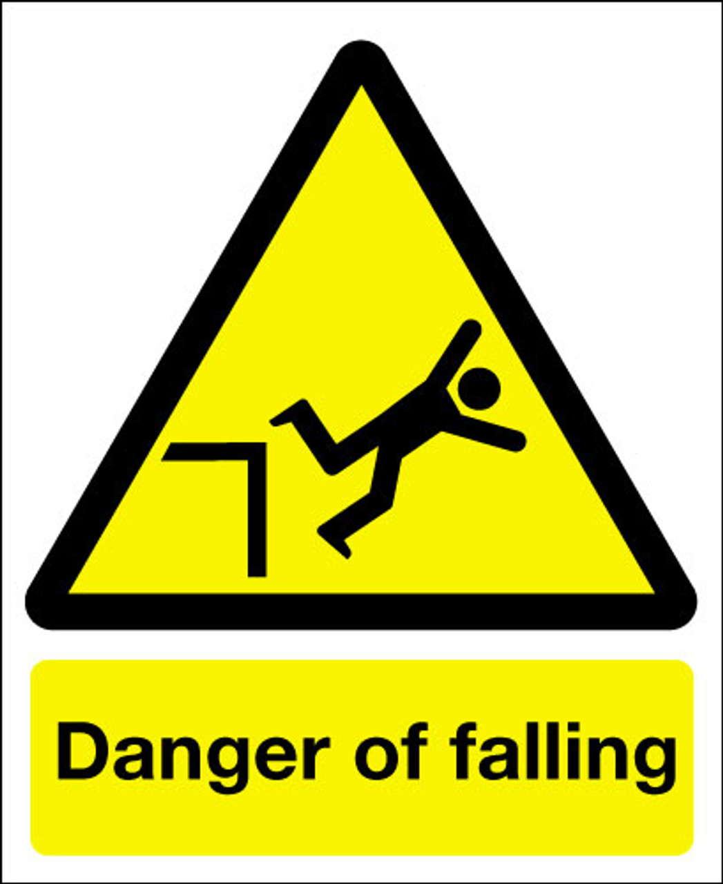 Falling For Danger Ch 16 Danger of falling sign - Signs 2 Safety