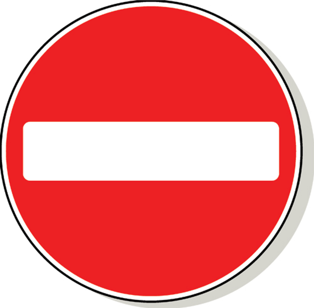 No entry traffic sign