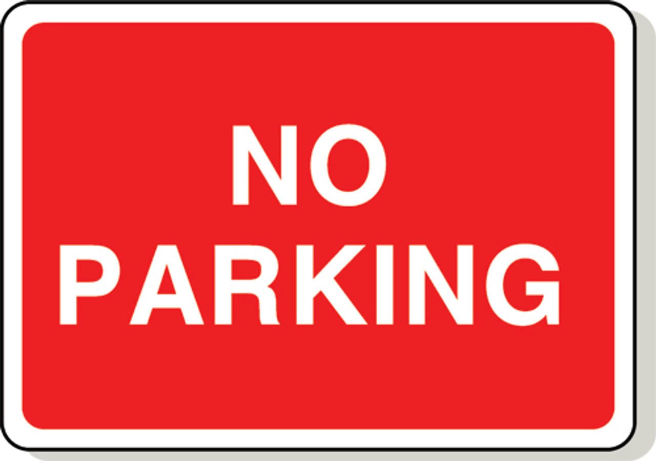 No parking sign