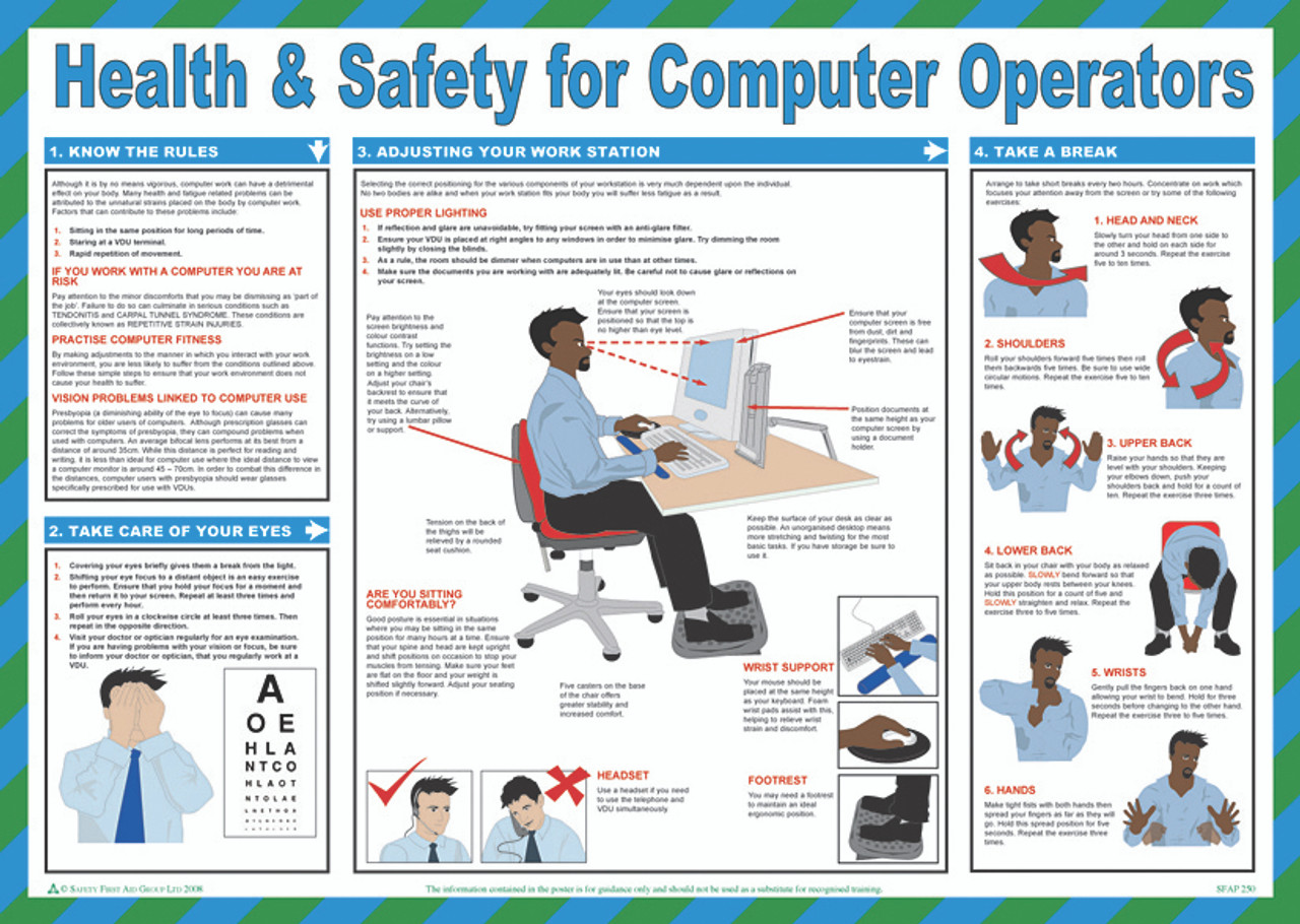 health and safety using computers at work
