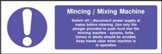 Mincing / mixing machine - Signs 2 Safety