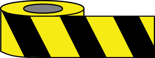 Black and Yellow Economy Barricade tape