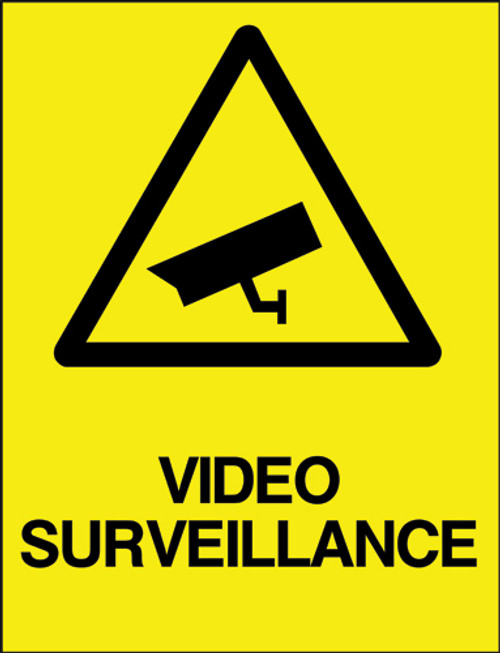 Video surveillance sign