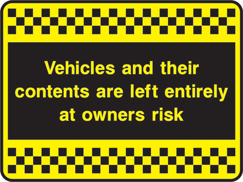 Vehicles and their contents Sign Vehicles and their contents Sign