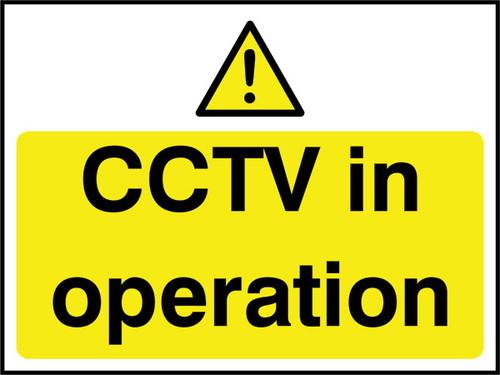 CCTV in operation.