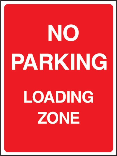 No parking loading zone