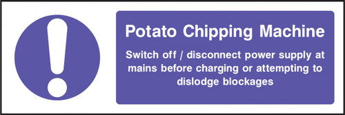 Potato chipping machine