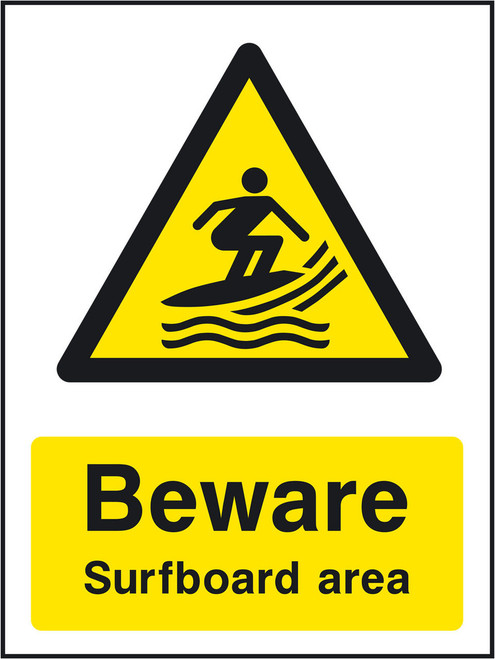 Beware surfboard area