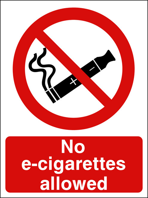 No e-cigarettes allowed