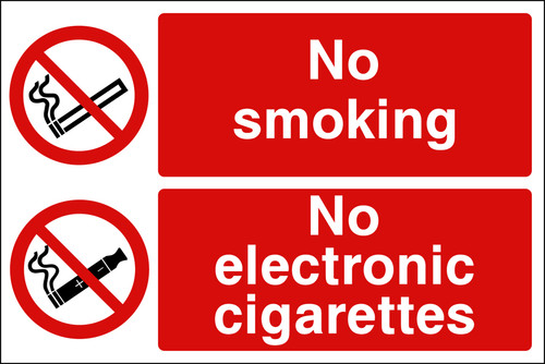 No smoking No electronic cigarettes