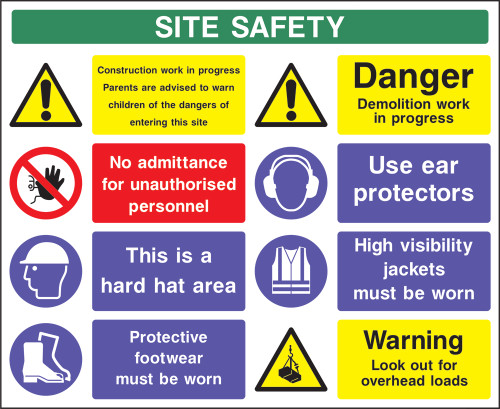 Site safety 1 costruction Correx sign