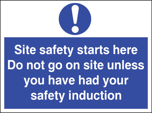 Site safety starts here Do not go on site unless... Correx Sign
