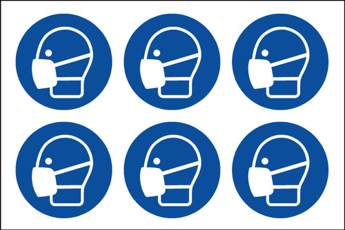 Wear Masks logo labels