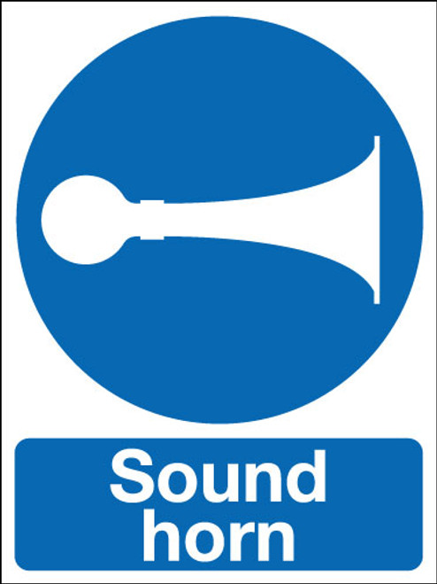 Sound horn sign