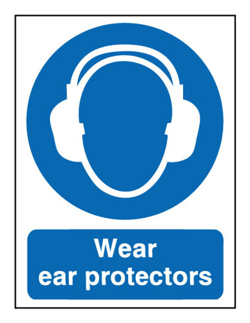 Wear ear protectors  sign