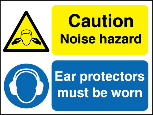 Caution Noise hazard sign