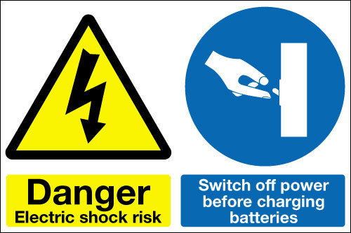 Danger electric shock risk Switch off power...