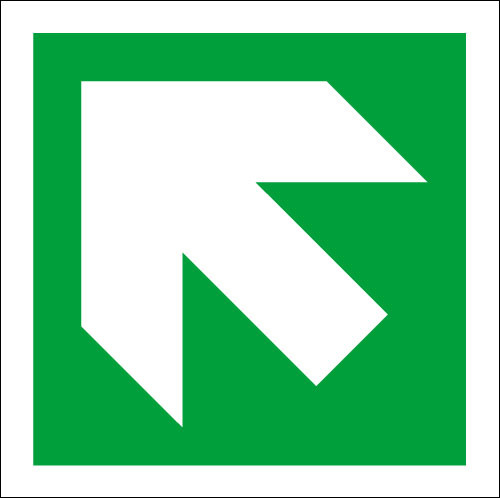 Diagonal Arrow sign