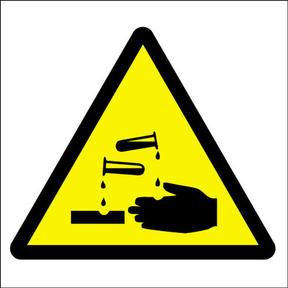 Corrosive symbol Signs 2 Safety