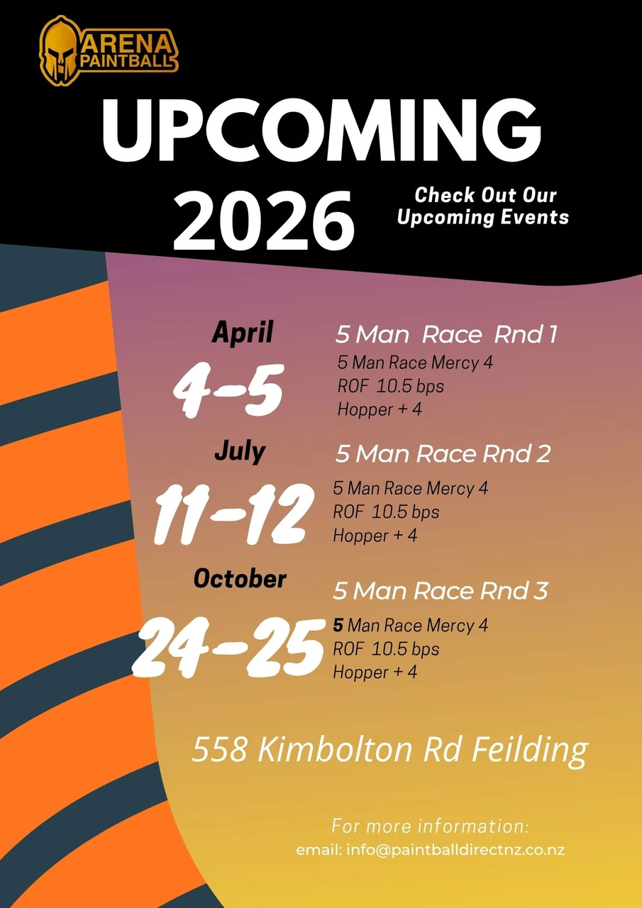 Race Event Program 2026 Race Events - PAINTBALL DIRECT