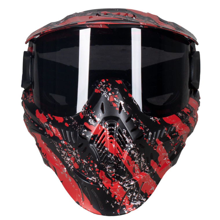 HSTL GOGGLE - FRACTURE BLACK/RED