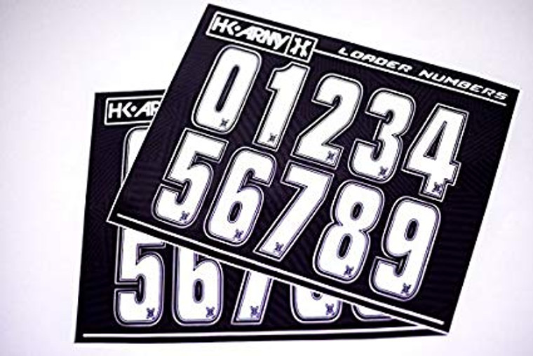 Loader Number Stickers