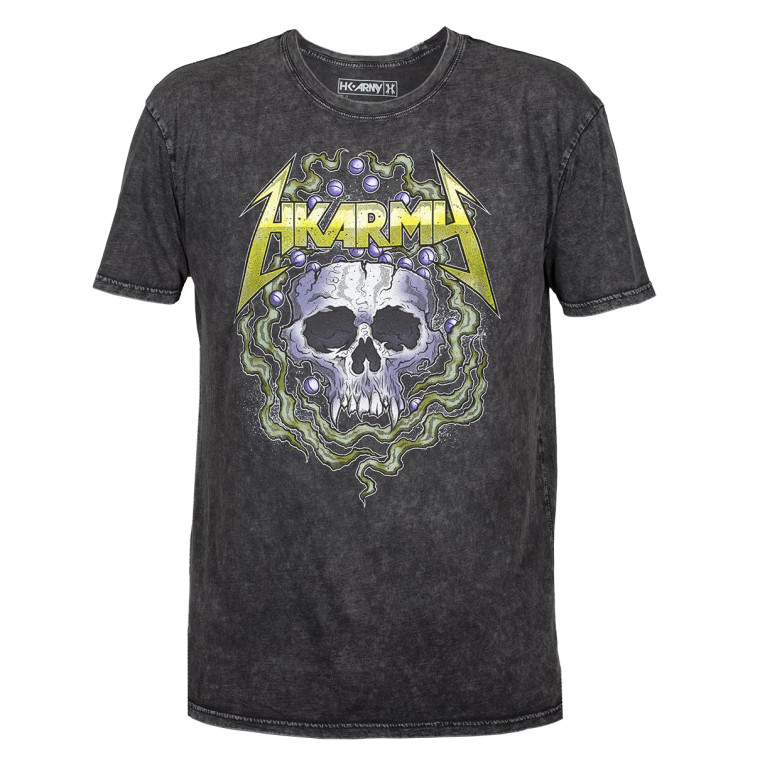 Head Banger - T-Shirt - Black Acid Wash