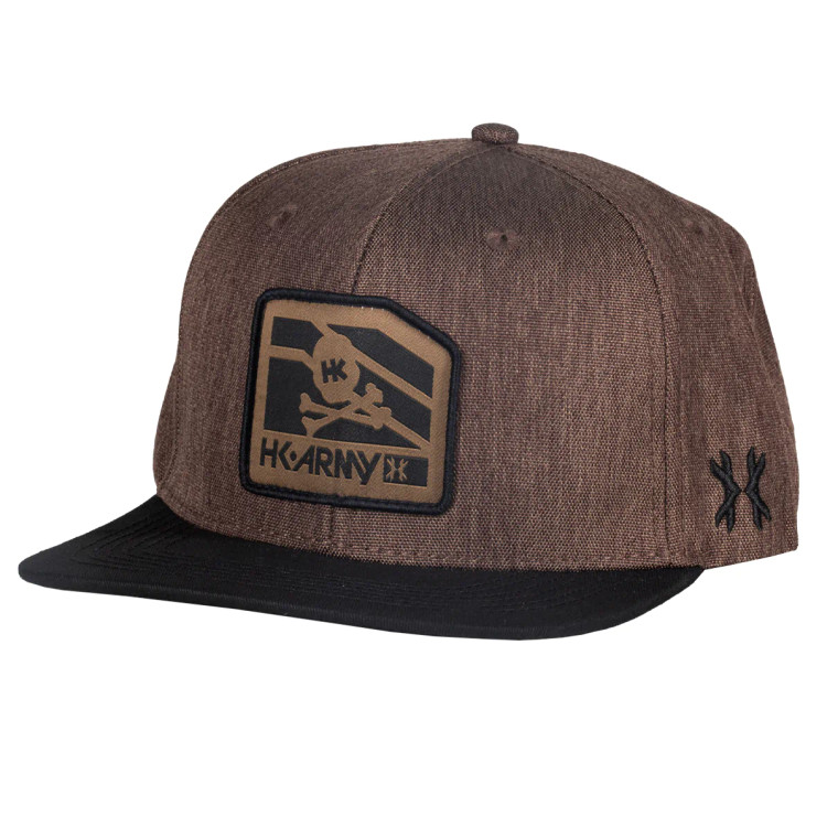 CLIP SNAPBACK HAT - BLACK/TAN