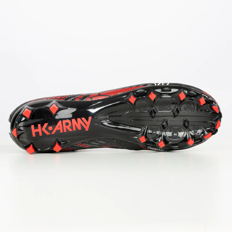 DIGGERZ_X 1 HIGHTOP CLEATS - BLACK/RED 