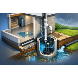 Basement Waterproofing Sump Pump System Guide