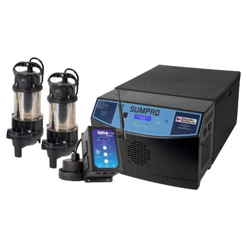 Ion+ Connect Sumpro Dual 1/2 HP Sump Pump Backup System