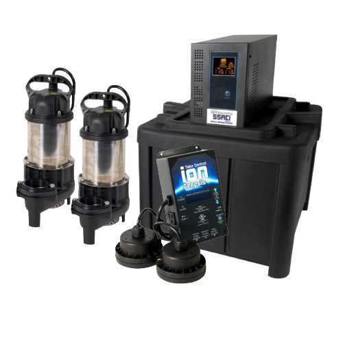 Ion Genesis 55ACi Dual 1/2 HP Sump Pump Backup System