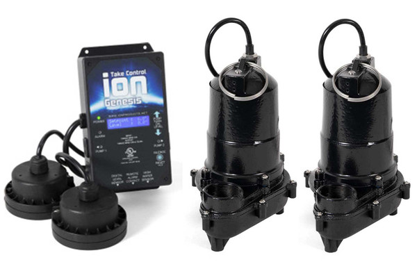 Ion Genesis WC33 Dual 1/3 HP Sump Pumps