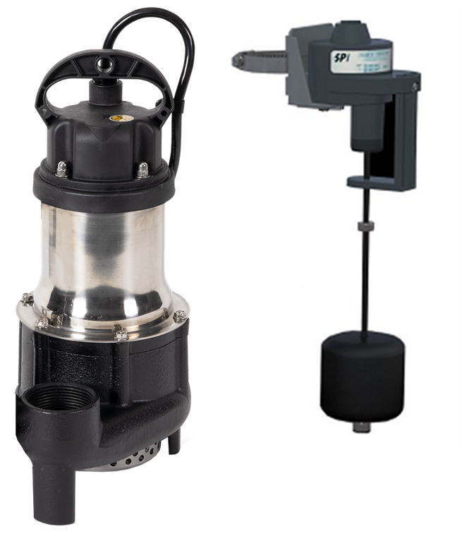 BA33SPI 1/3 HP Sump Pump (With Vertical Float Switch)
