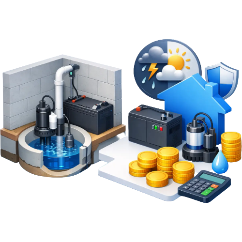 Sump Pump Backup System Cost Explained