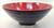 Two Tone Red Black Melamine 6.5 Inch Soba Noodle Bowl