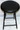 Folding Cushion Black Stool
