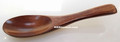6.25 Inch Oval Dark Wooden Spoon