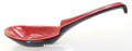Two Tone Red Black Melamine Dual Hooks Rice Soup Spoon