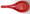 Two Tone Red Black Melamine Soba Rice Spoon Top