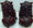 Burgundy Guardian Lions Foo Dogs Figures back