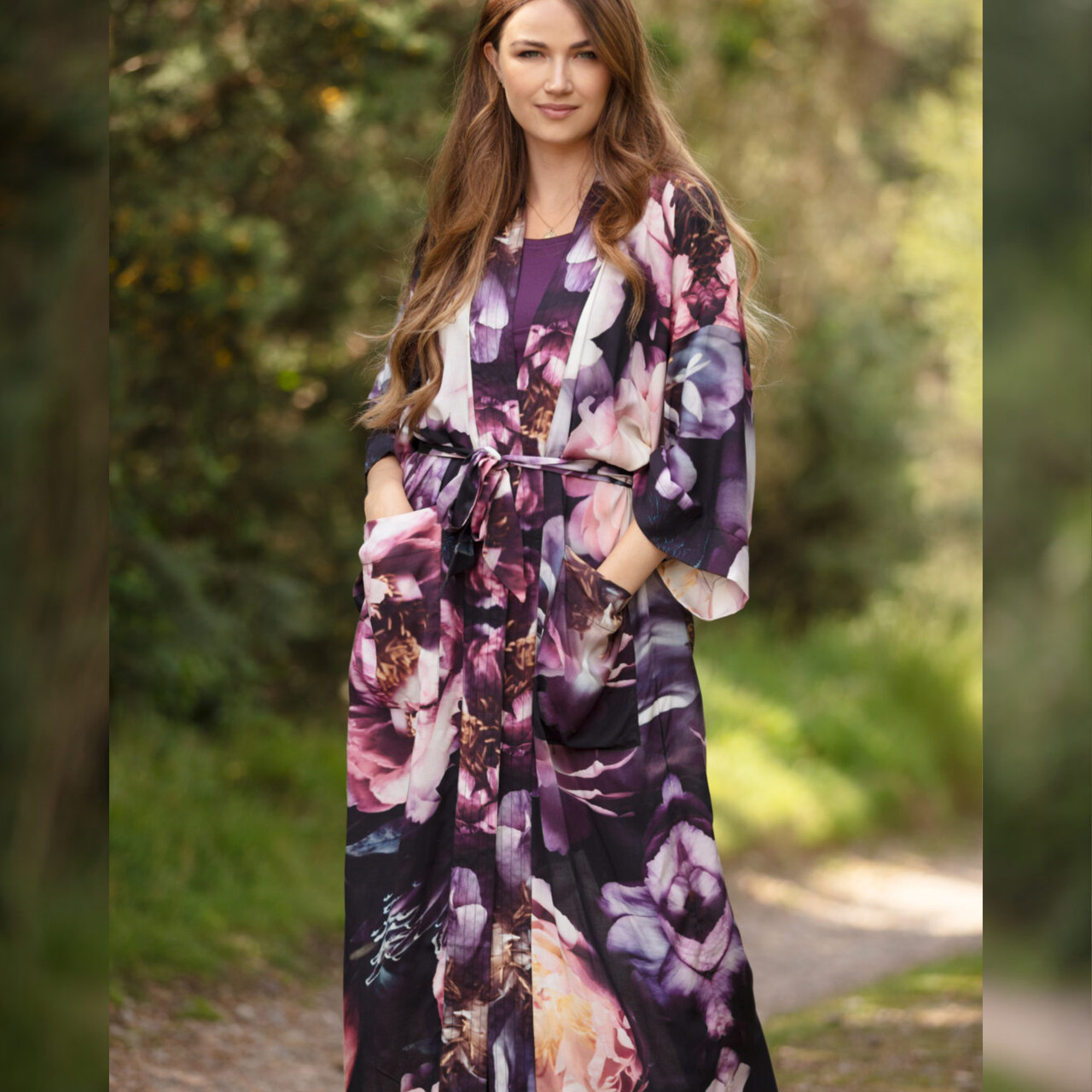 Maxi kimono shop robe