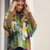Waterlily Print Viscose Kimono Top by From My Mother's Garden Waterlily Print Viscose Kimono Top by From My Mother's Garden