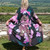 From My Mother's Garden Long Robe in Silky Viscose with Hydrangea Floral Art Print From My Mother's Garden Long Robe in Silky Viscose with Hydrangea Floral Art Print