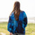 From My Mother's Garden Viscose Kimono Top with Blue Dandelion Wishes Print From My Mother's Garden Viscose Kimono Top with Blue Dandelion Wishes Print