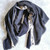 Cheetah Print Viscose Scarf Grey