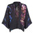 Deep Dahlia Art Print Kimono Top Deep Dahlia Art Print Kimono Top