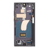 Screen Assembly With Frame (Phantom Black) Compatible For Samsung Galaxy S23 Ultra (Service Pack)