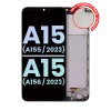 Screen Assembly With Frame (Black) Compatible For Samsung Galaxy A15 5G/4G (Service Pack)
