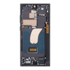 Screen Assembly With Frame (Phantom Black) Compatible For Samsung Galaxy S23 Ultra (Premium Refurbished)